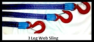 3 leg web sling